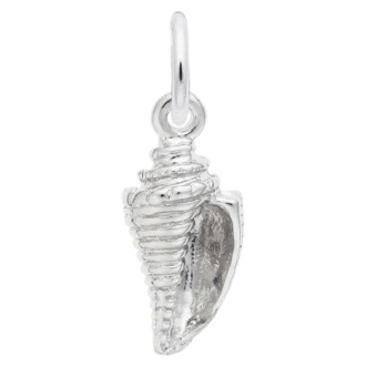 Sterling Silver Cone Shell Charm by Rembrandt Charms