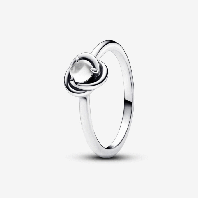 Pandora April Clear Eternity Circle Ring