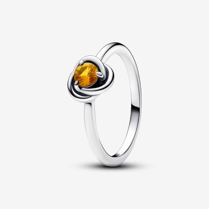 Pandora November Honey Eternity Circle Ring