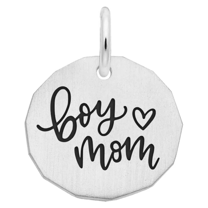 Rembrandt Boy Mom Charm in Sterling Silver