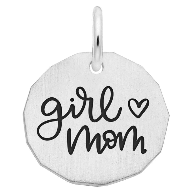 Rembrandt Girl Mom Charm in Sterling Silver