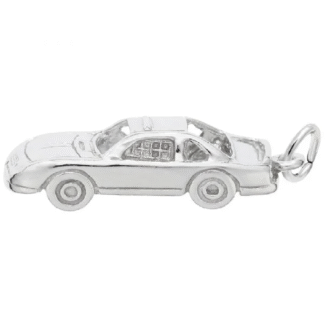 Sterling Silver Stock Car Charm by Rembrandt Charms