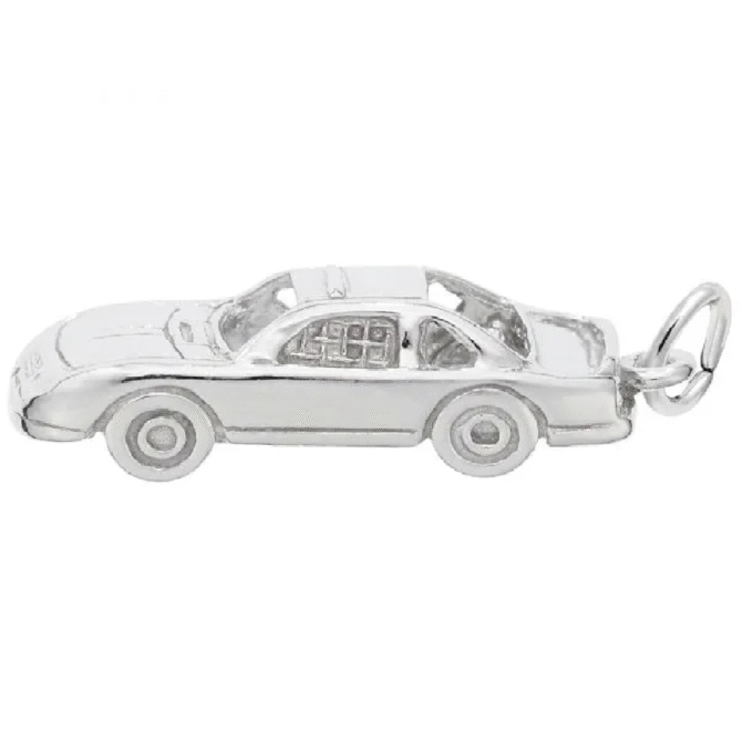 Sterling Silver Stock Car Charm by Rembrandt Charms