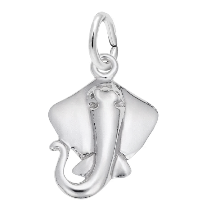 Rembrandt Stingray Charm in Sterling Silver