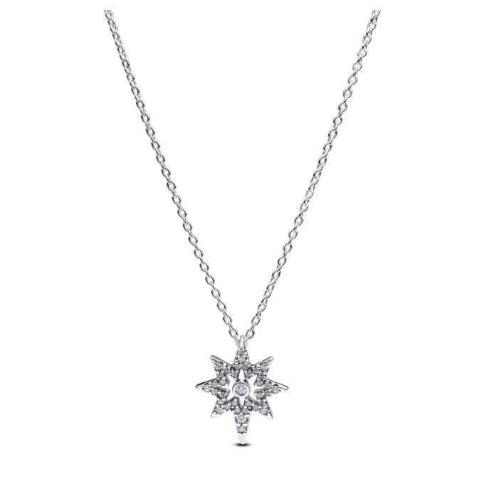 Pandora Sterling Silver North Star Drop Pendant