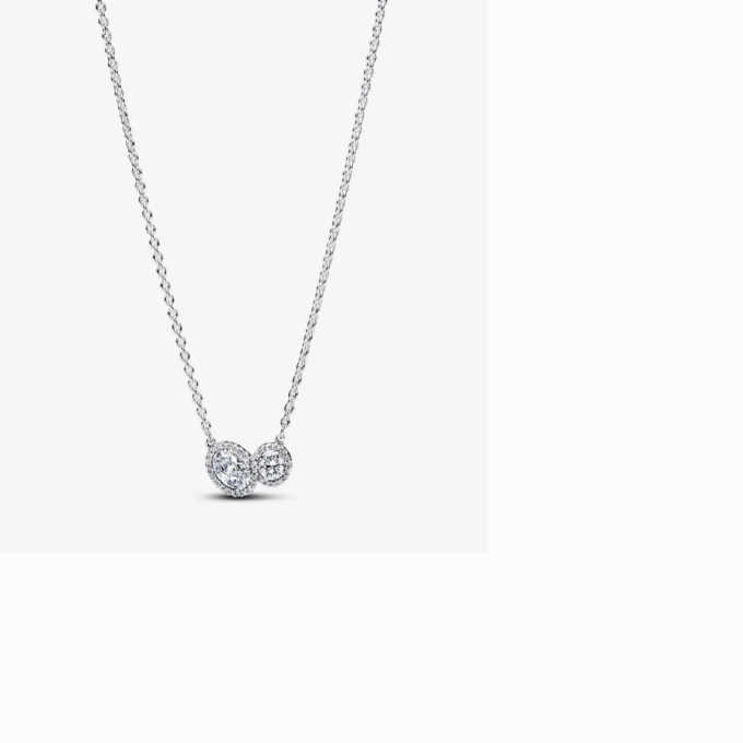 Pandora Sterling Silver Clear CZ Infinity Drop Pendant
