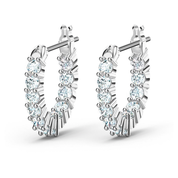 Mini Inside Out Hoop Earrings with Swarovski Crystals