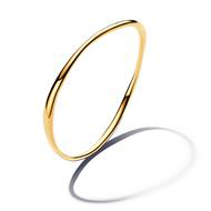 Pandora 14K Yellow Gold Organically Shaped Bangle Bracelet