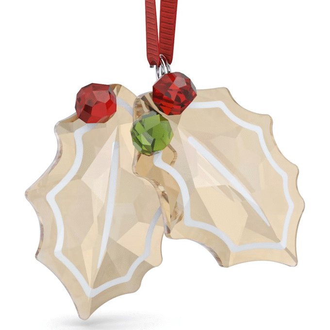 Swarovski Holiday Cheers Holly Leaves Ornament