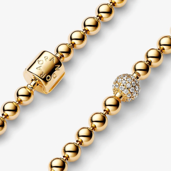 Pandora Beads & Pave Bracelet