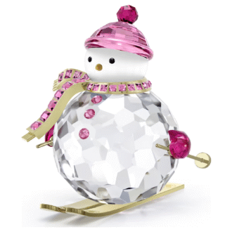 Swarovski Skiing Snowman Ornament