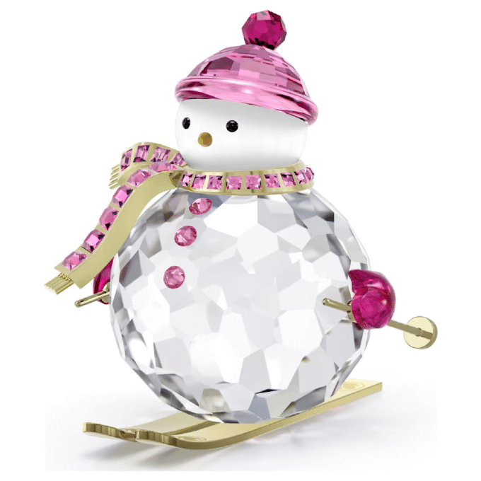 Swarovski Skiing Snowman Ornament