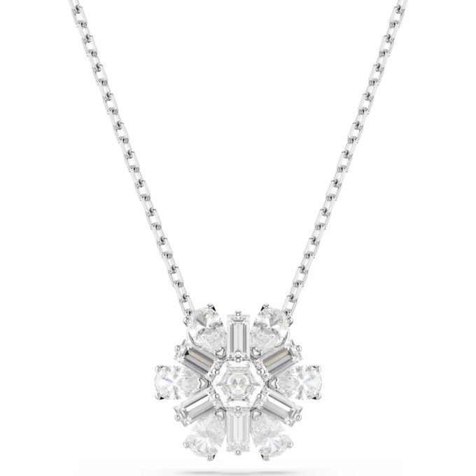 Swarovski Idyllia Snowflake Pendant, Radiant White