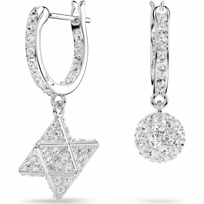 Swarovski Dextra Star & Sphere Hoop Dangle Earrings