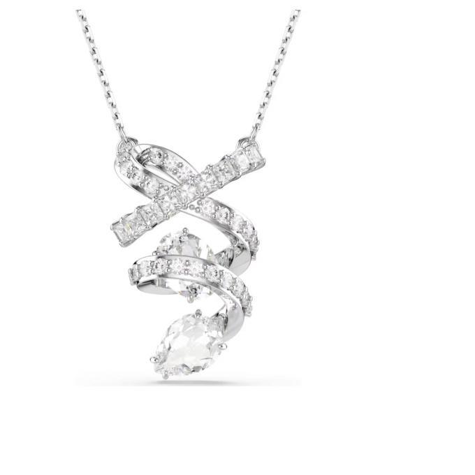 Swarovski Hyperbola Spiral Drop Pendant with Chain