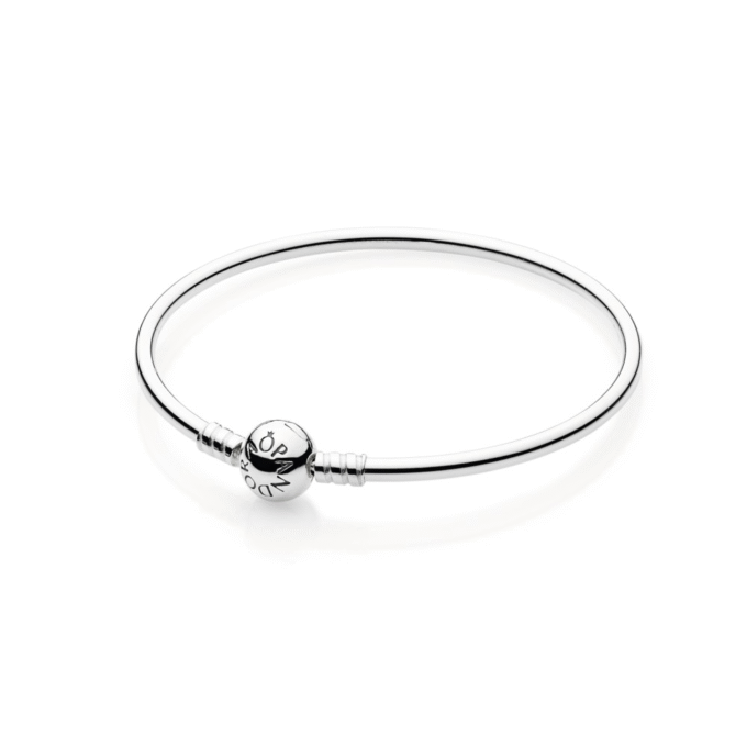 Pandora Moments Silver Bangle Bracelet 8.3in