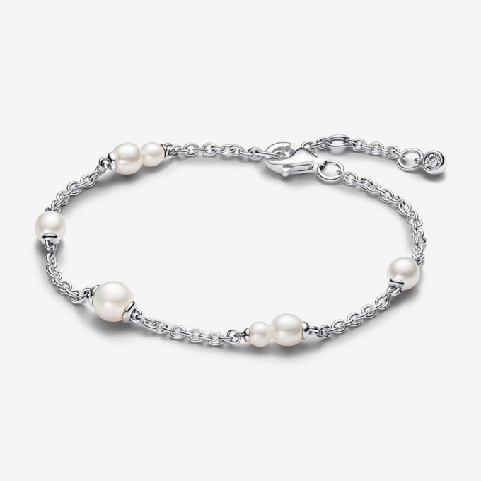 Pandora Treated Freshwater Cultured Pearl Station Bracelet