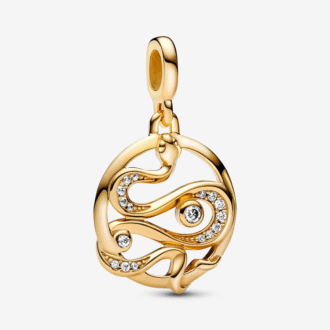 Pandora Wheat Chain with 3 Dangle Charms 20"