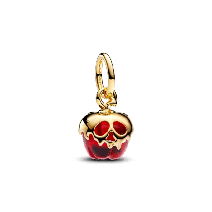 Disney Villains Evil Queen Poison Apple Charm in Gold Plating
