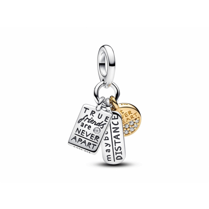 Pandora Friendship Dangle Charm with Clear CZ