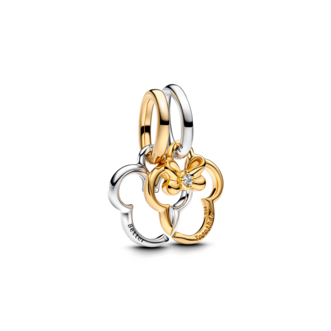 Pandora Disney Mickey & Minnie CZ Splittable Dangle Charm