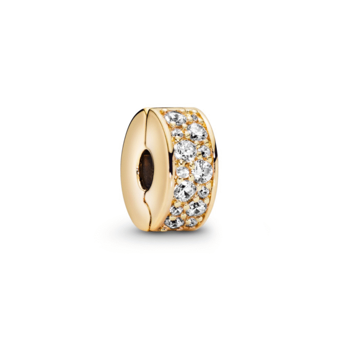 Pandora YGP Clear Pave Clip Charm
