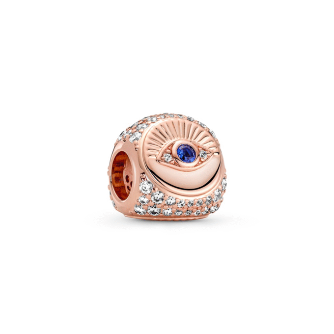 Hamsa, All-Seeing Eye & Feather Three-Sided Charm