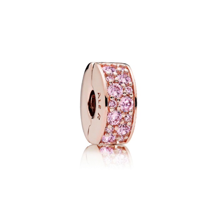 Pink Pave Clip Charm