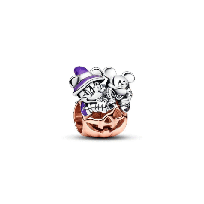 Pandora Disney Mickey & Minnie Halloween Pumpkin Charm