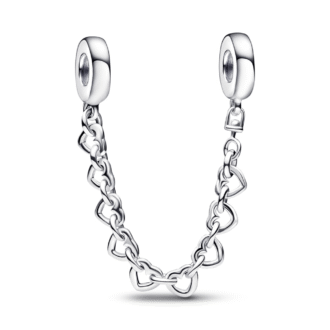 Pandora Linked Hearts Safety Chain Charm