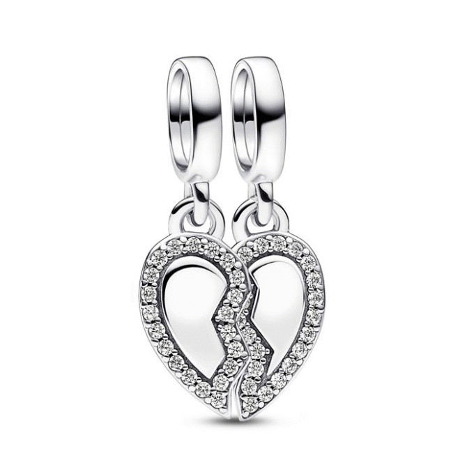 Pandora Friends Splittable Heart Dangle Charm