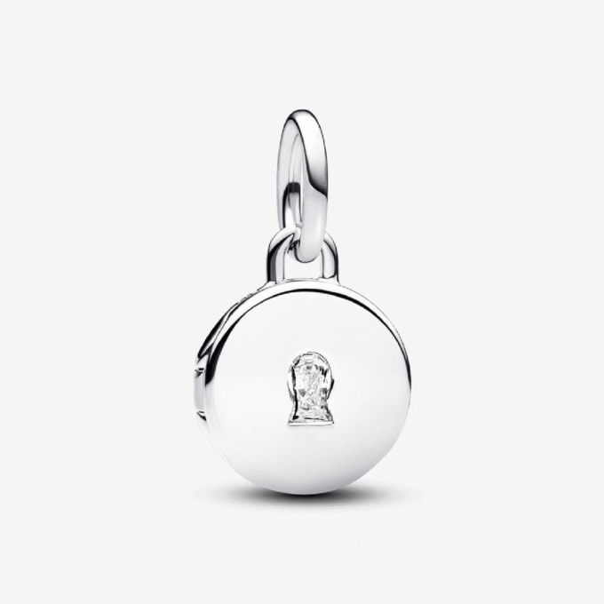 Pandora Sterling Silver Keyhole Engagement Round Locket