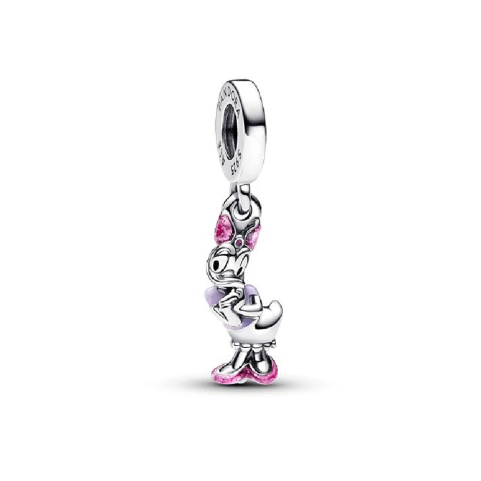 Pandora Disney Daisy Duck Enamel Dangle Charm