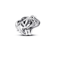 Pandora Silver Elephant Charm with Clear CZ