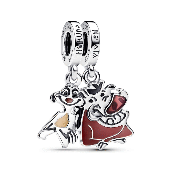 Pandora Disney Lion King Timon & Pumba Splitable Dangle Charm