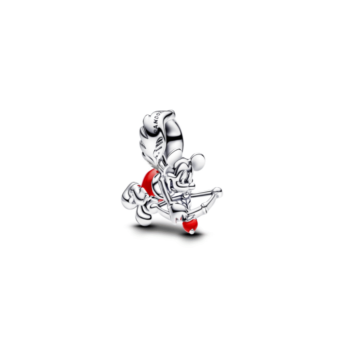 Pandora Cupid Mickey Mouse Enamel Charm