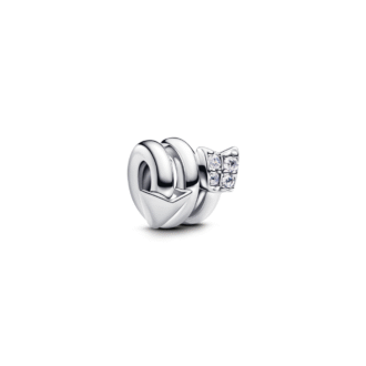 Pandora Sterling Silver Clear CZ Twist Arrow Charm