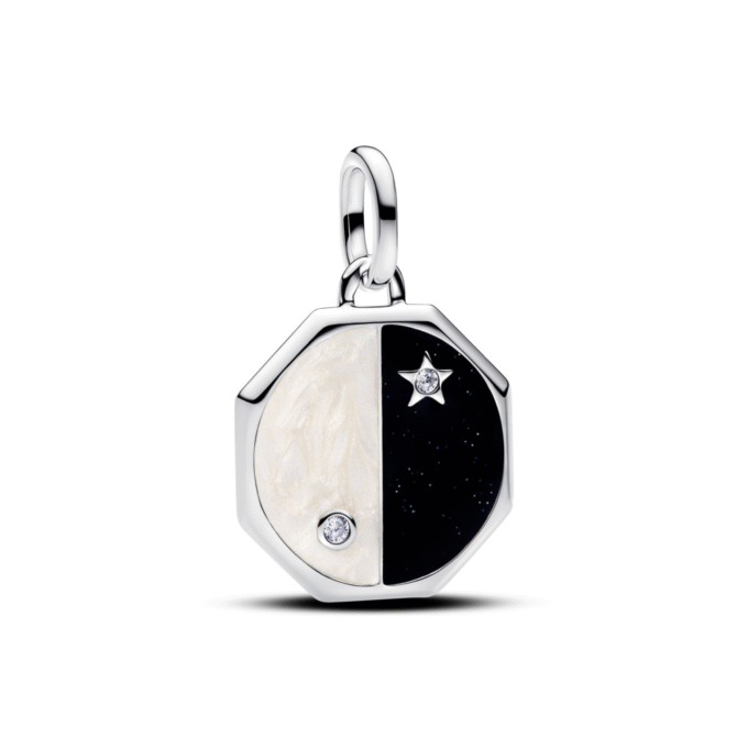 Pandora Yin Yang Color CZ Enamel Medallion Charm