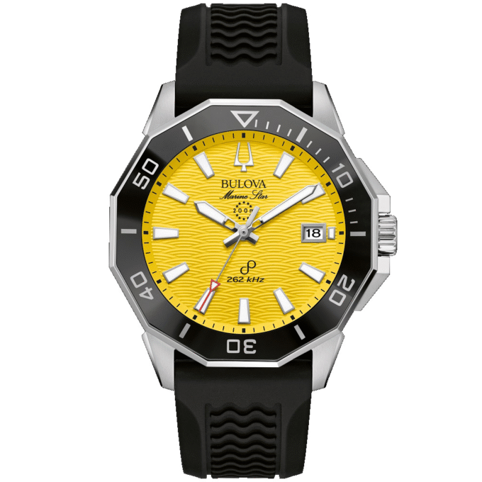 Bulova Marine Star Men's Watch with Yellow Dial