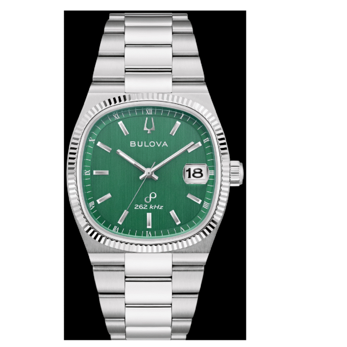 Bulova Men's Green Dial Super Seville Dress Watch