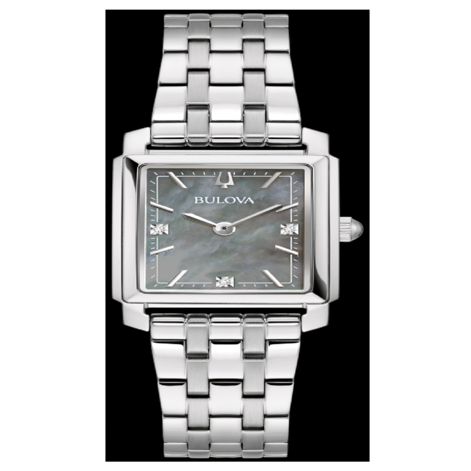 Bulova Women's Gray Mother of Pearl Dial Dress Watch
