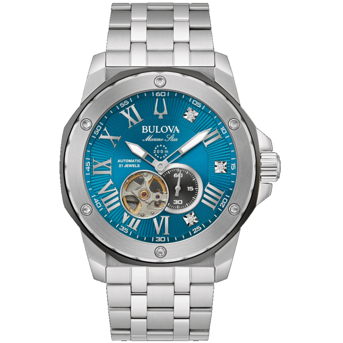 Bulova Marine Star Men's Watch with Blue Dial