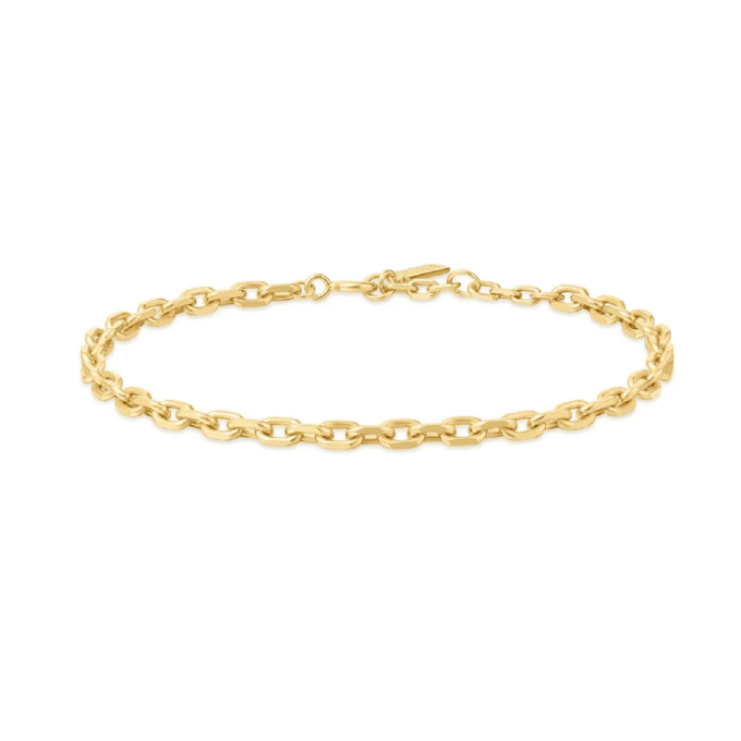 Ania Haie Yellow Gold Plated Open Link Chain Bracelet