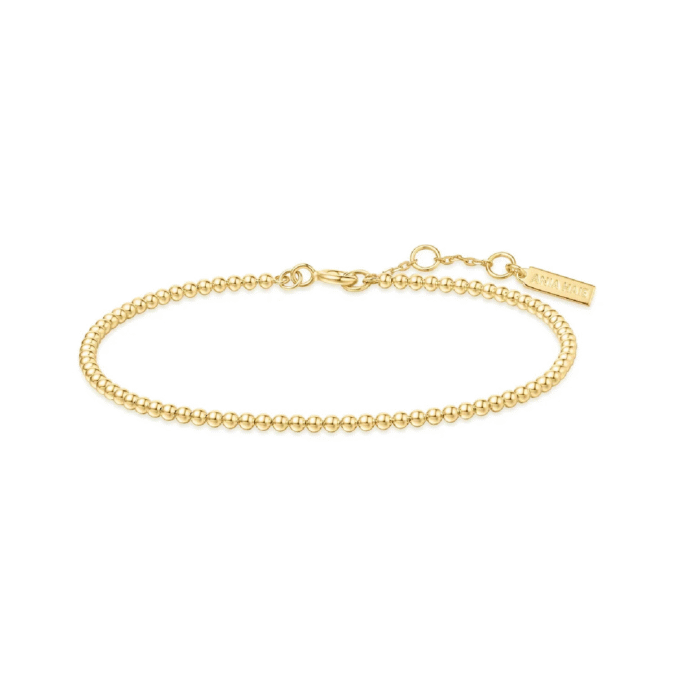 Ania Haie Yellow Gold Plated Beaded Bracelet