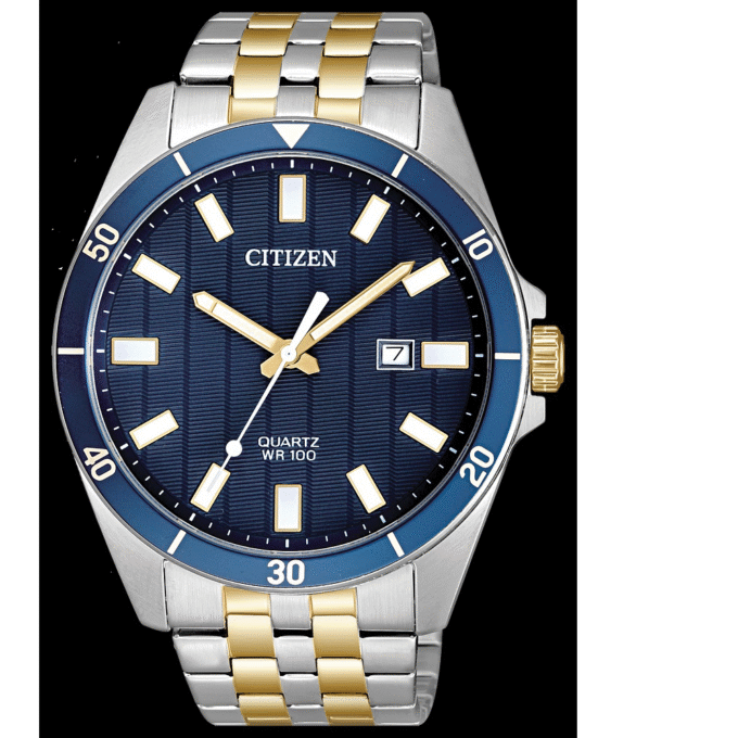 Citizen Two-Tone Men's Dress Watch with Blue Dial