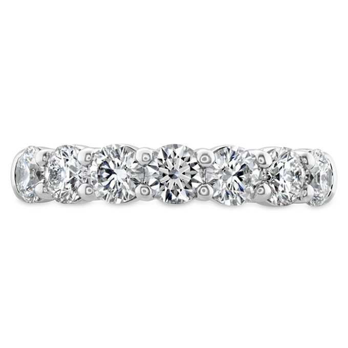 Hearts on Fire Signature 7 Stone Diamond Wedding Band in 18k White Gold