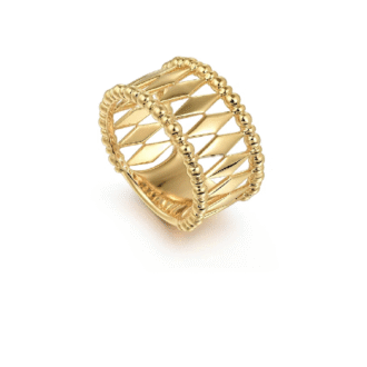 Gabriel Bujukan Classic Wide Band in 14k Yellow Gold, Size 6.5