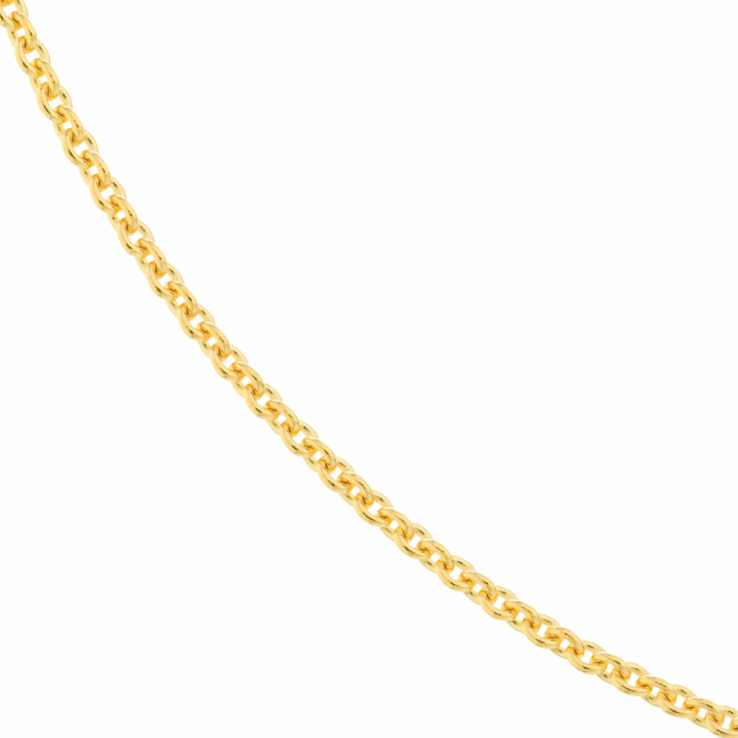 Tight Cable Chain 1.5mm in Yellow Gold Fill 24" Length