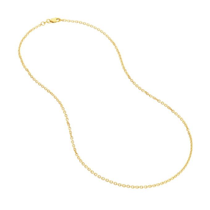 Cable Chain 1.8mm in 14k Yellow Gold 20" Length