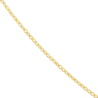 Text Forzantina Chain 1.85mm in Yellow Gold-Filled 18" Length